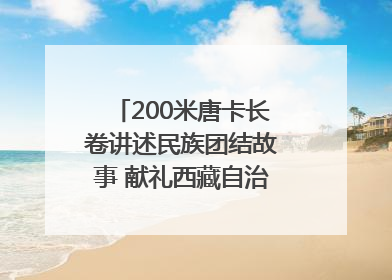 200米唐卡长卷讲述民族团结故事 献礼西藏自治区成立60周年