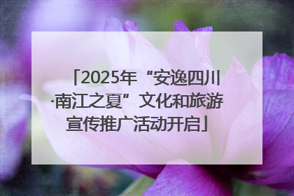 2025年“安逸四川·南江之夏”文化和旅游宣传推广活动开启