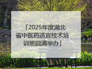 2025年度湖北省中医药适宜技术培训班圆满举办
