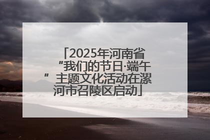2025年河南省“我们的节日·端午”主题文化活动在漯河市召陵区启动