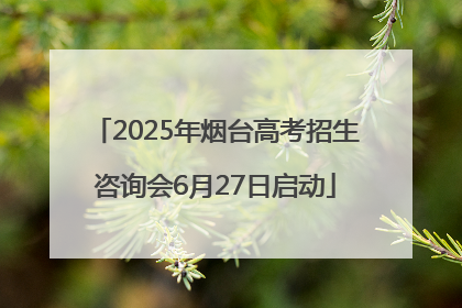 2025年烟台高考招生咨询会6月27日启动