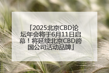 2025北京CBD论坛年会将于6月11日启幕！将延续北京CBD跨国公司活动品牌
