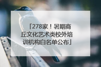 278家！暑期商丘文化艺术类校外培训机构白名单公布