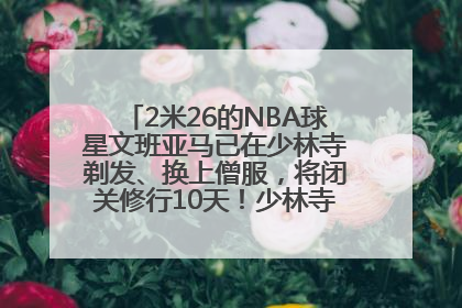 2米26的NBA球星文班亚马已在少林寺剃发、换上僧服，将闭关修行10天！少林寺回应：人在寺里