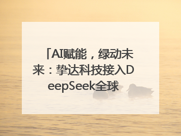 AI赋能，绿动未来：挚达科技接入DeepSeek全球化布局的新篇章